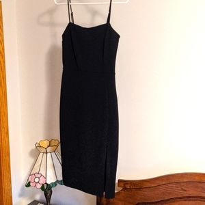 Black Express dress with slit